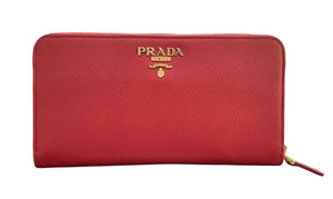 Prada Red Long Wallet