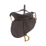 Dior Saddle Bag Burgundy with thick strap