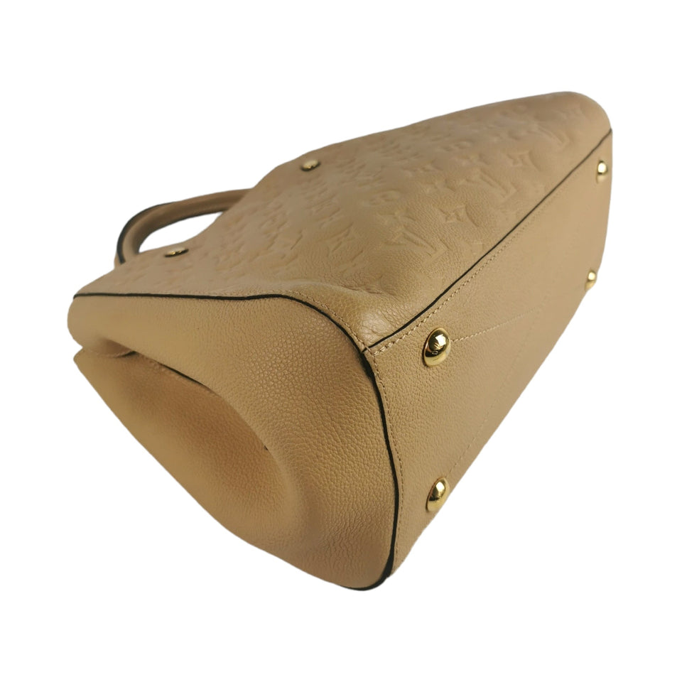 Louis Vuitton Montaigne Beige Monogram Empreinte