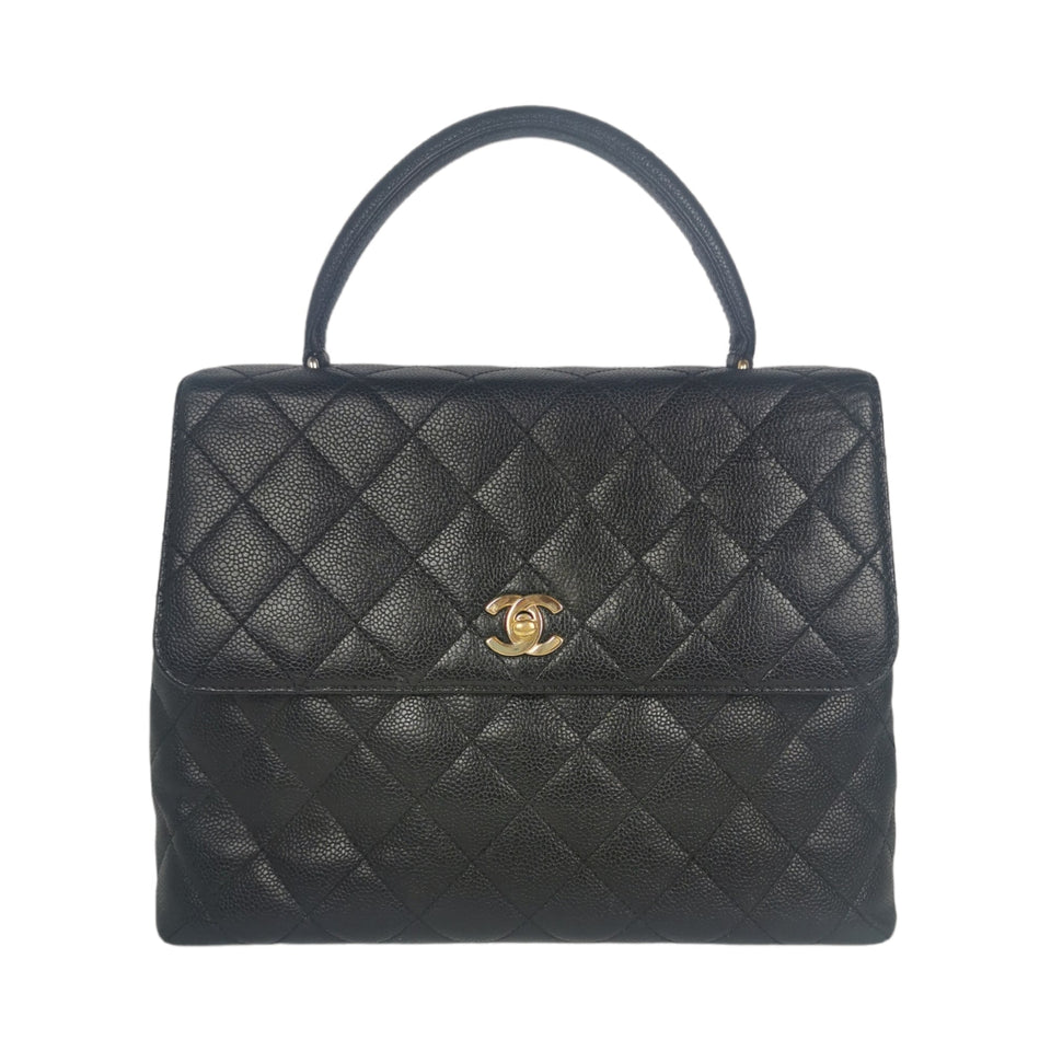 Chanel Kelly Bag Black Caviar gold