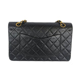 Chanel Classic Double Flap Medium Black Lambskin Gold