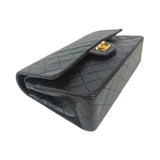 Chanel Classic Double Flap Medium Black Lambskin Gold