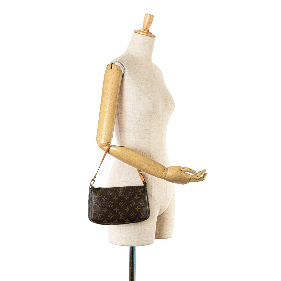 Brown Louis Vuitton Monogram Pochette Accessoires Shoulder Bag