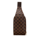 Brown Louis Vuitton Damier Ebene Geronimos Crossbody Bag