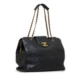 Chanel Supermodel Weekender XL Black Lambskin Gold