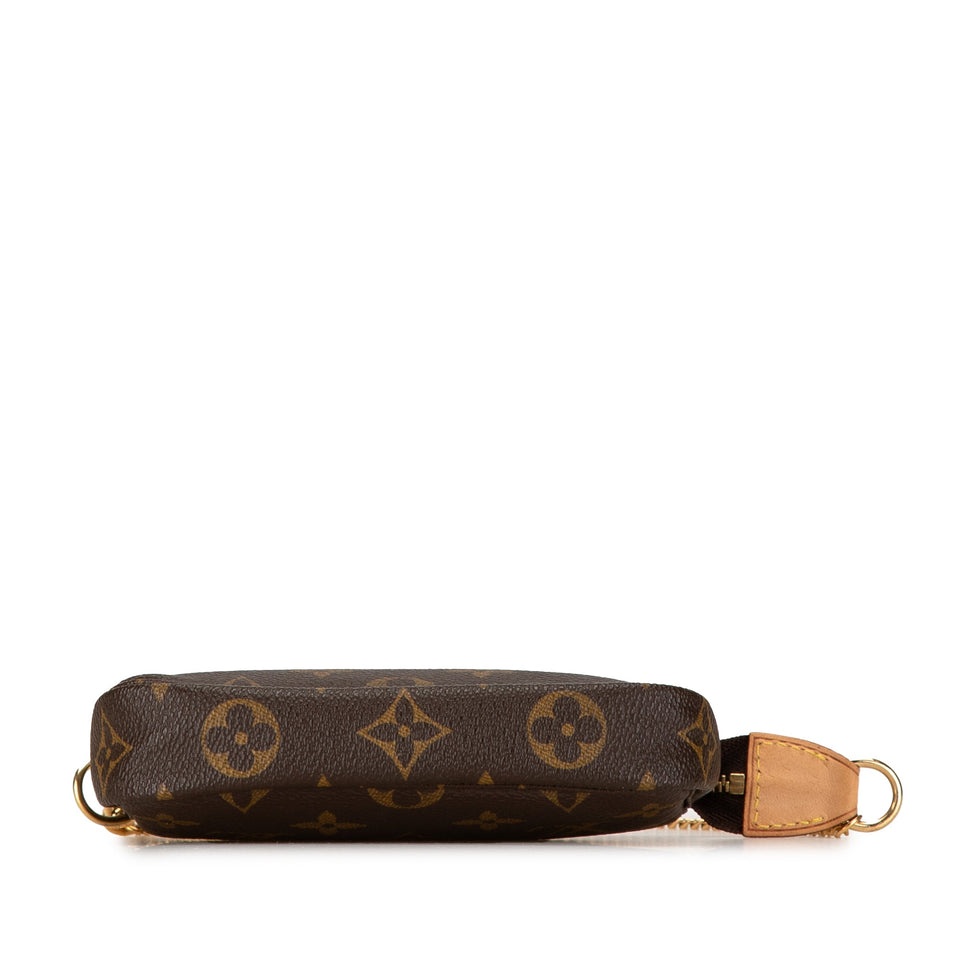 Brown Louis Vuitton Monogram Mini Pochette Accessoires Handbag