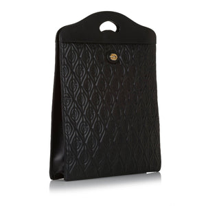 Gucci Morpheus Handbag Black Embroidered Leather