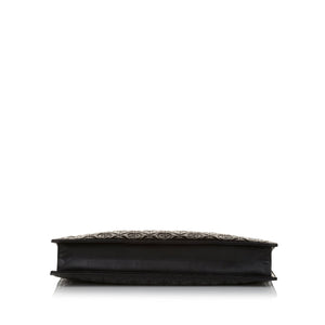Gucci Morpheus Handbag Black Embroidered Leather
