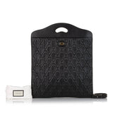 Gucci Morpheus Handbag Black Embroidered Leather