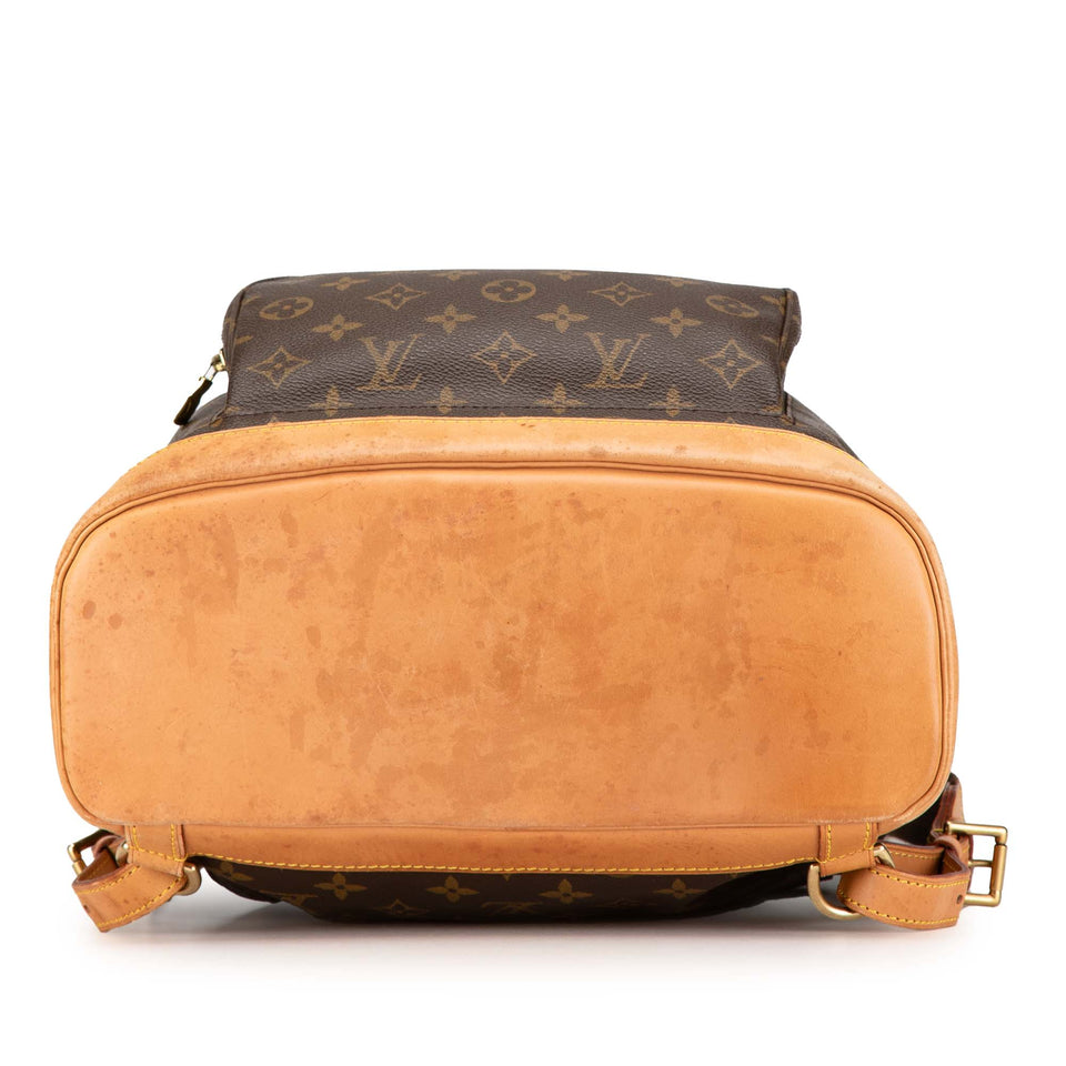 Brown Louis Vuitton Monogram Montsouris GM Backpack