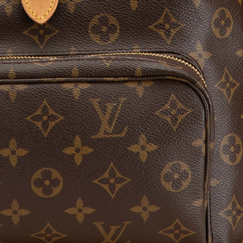 Brown Louis Vuitton Monogram Montsouris GM Backpack
