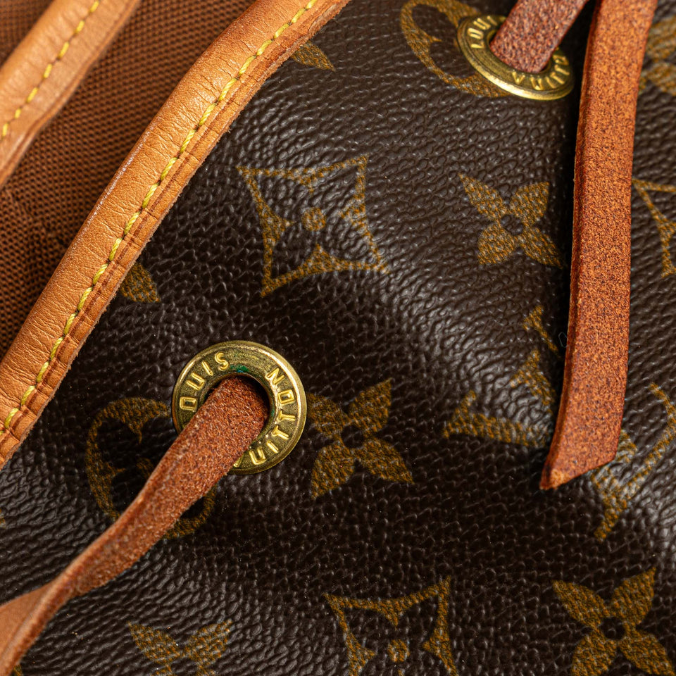 Brown Louis Vuitton Monogram Montsouris GM Backpack