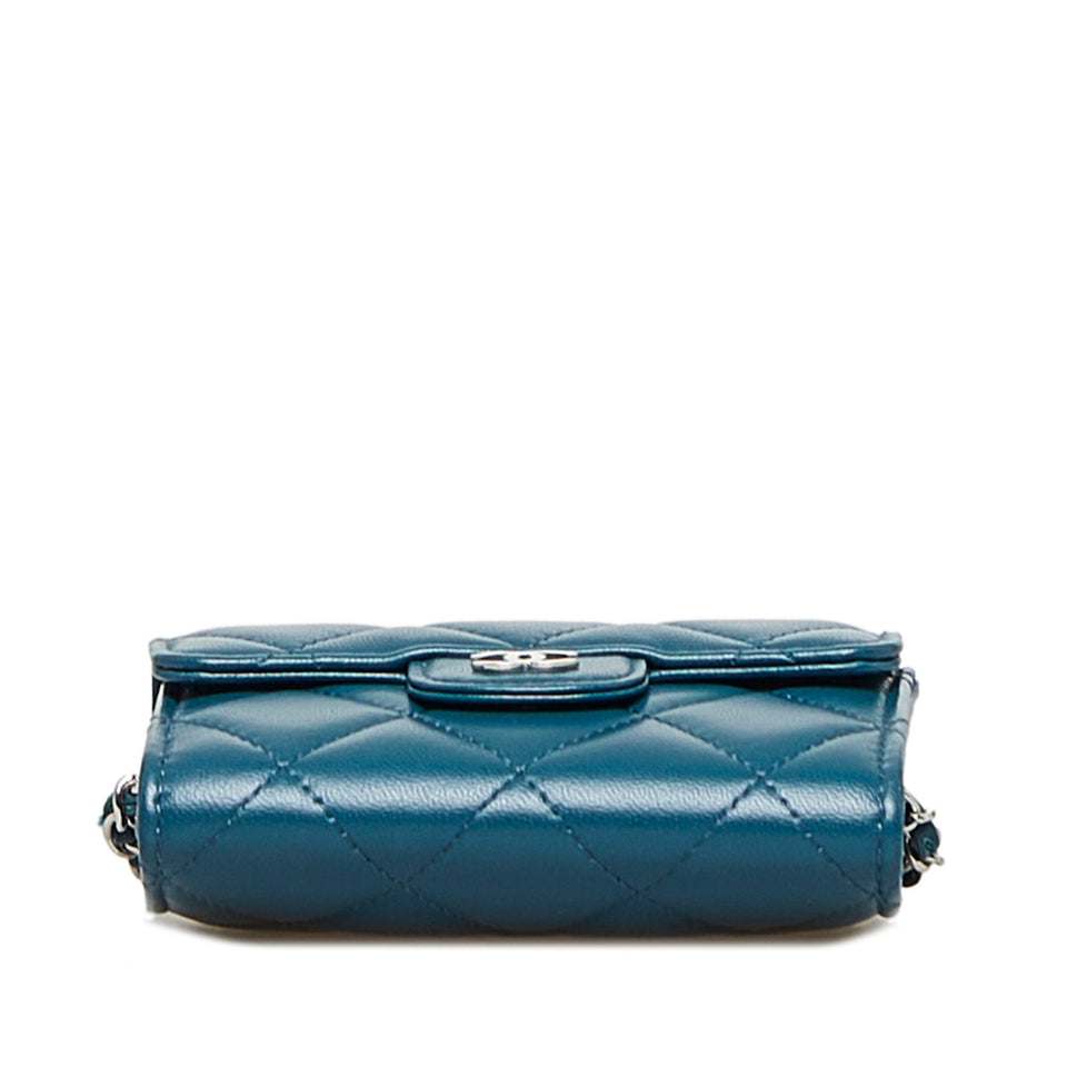 CHANEL Classic Compact Wallet On Chain Crossbody Bag
