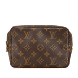 Brown Louis Vuitton Monogram Trousse Toilette 18 Pouch
