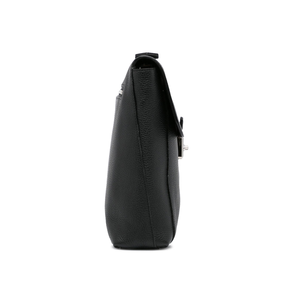 Black Louis Vuitton Taurillon Serviette Dorian Briefcase Business Bag