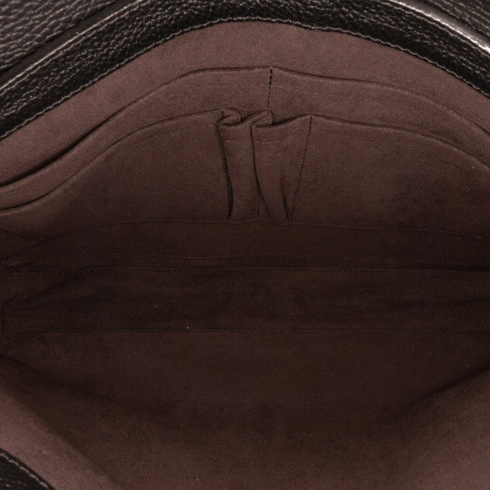 Black Louis Vuitton Taurillon Serviette Dorian Briefcase Business Bag