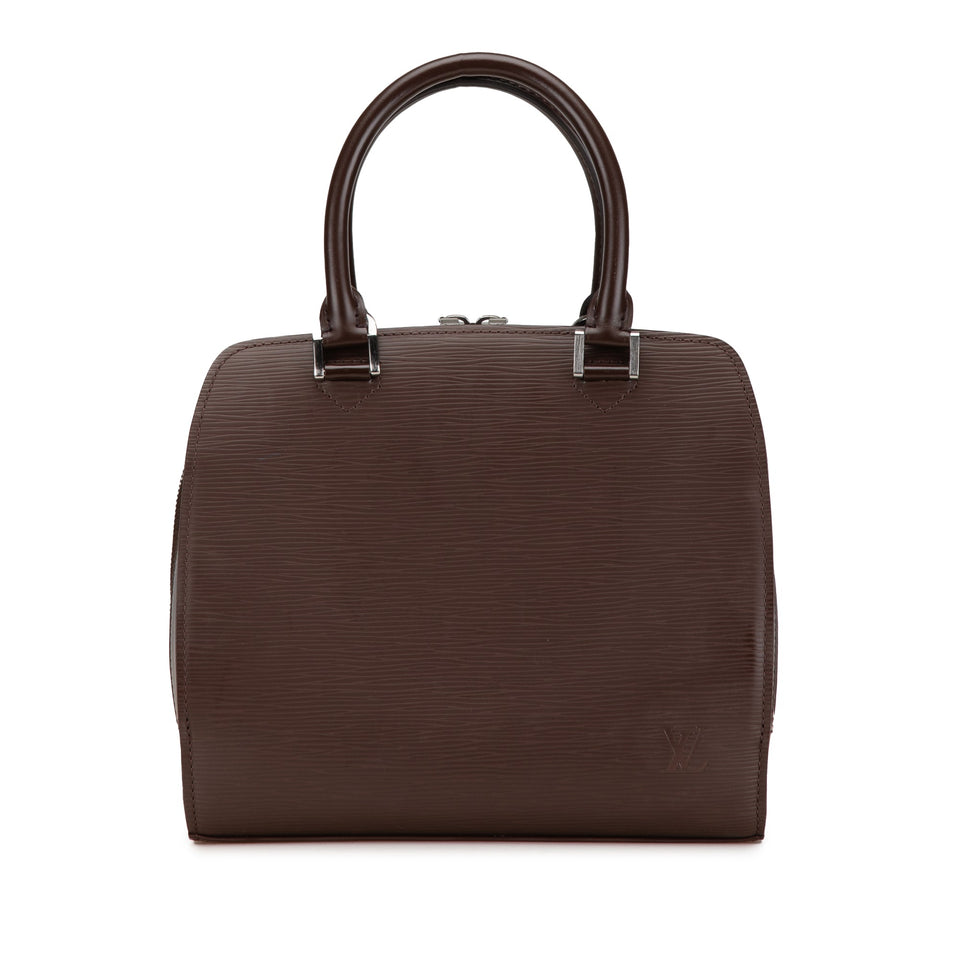 Brown Louis Vuitton Epi Pont Neuf Handbag