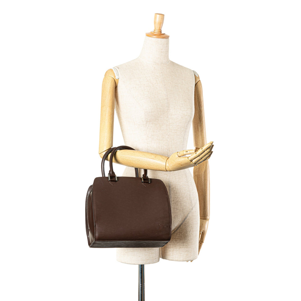 Brown Louis Vuitton Epi Pont Neuf Handbag
