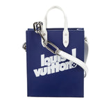 Blue Louis Vuitton Everyday Sac Plat XS Satchel