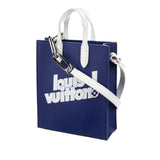 Blue Louis Vuitton Everyday Sac Plat XS Satchel