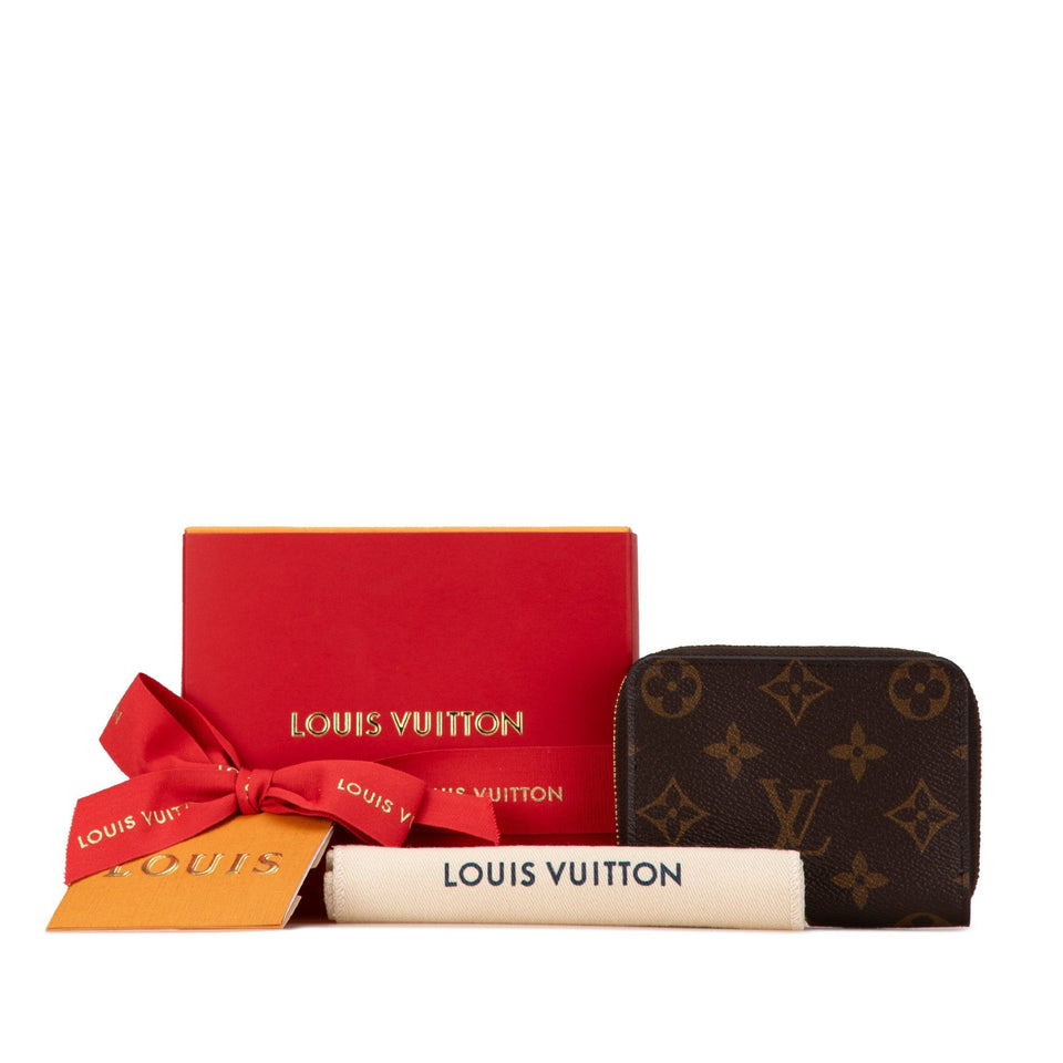 Brown Louis Vuitton Monogram Zippy Coin Purse