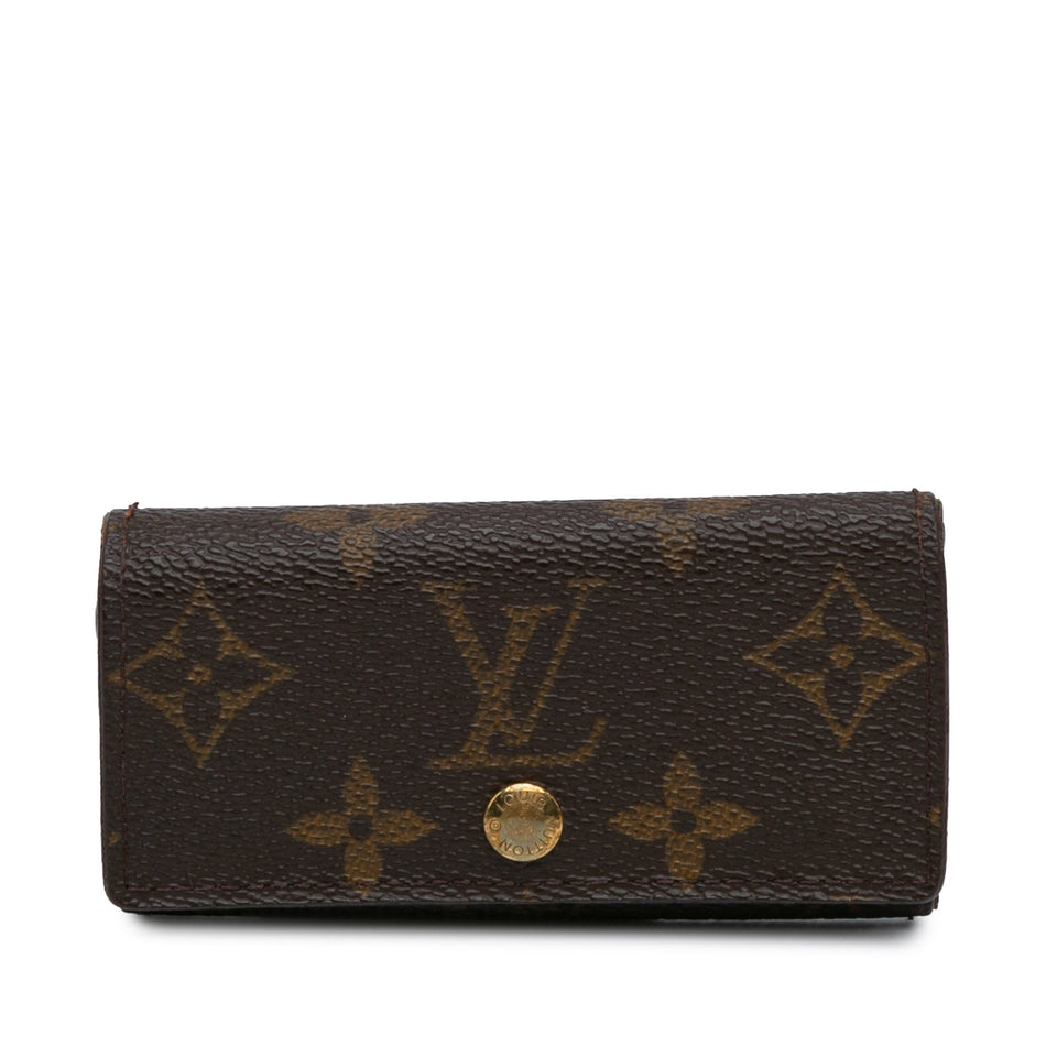 Brown Louis Vuitton Monogram 4 Key Holder