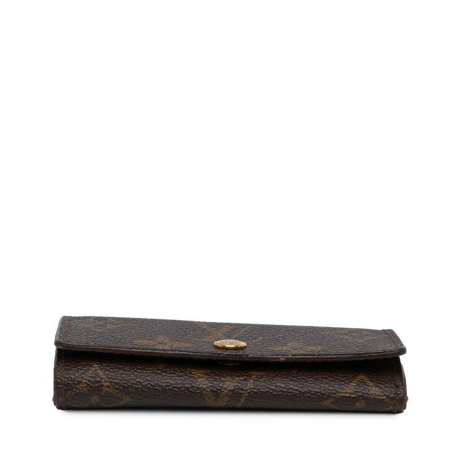 Brown Louis Vuitton Monogram 4 Key Holder