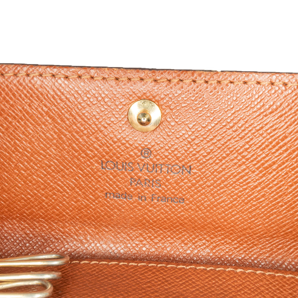 Brown Louis Vuitton Monogram 4 Key Holder