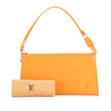 Orange Louis Vuitton Epi Pochette Accessoires Shoulder Bag