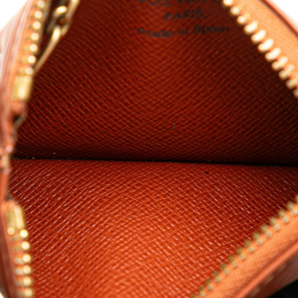 Brown Louis Vuitton Epi Pochette Cles Coin Pouch