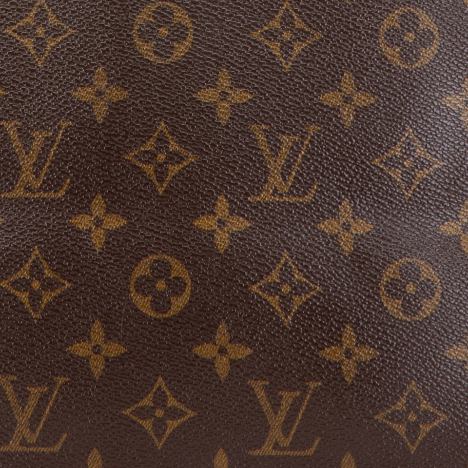 Brown Louis Vuitton Monogram Cabas Mezzo Tote Bag