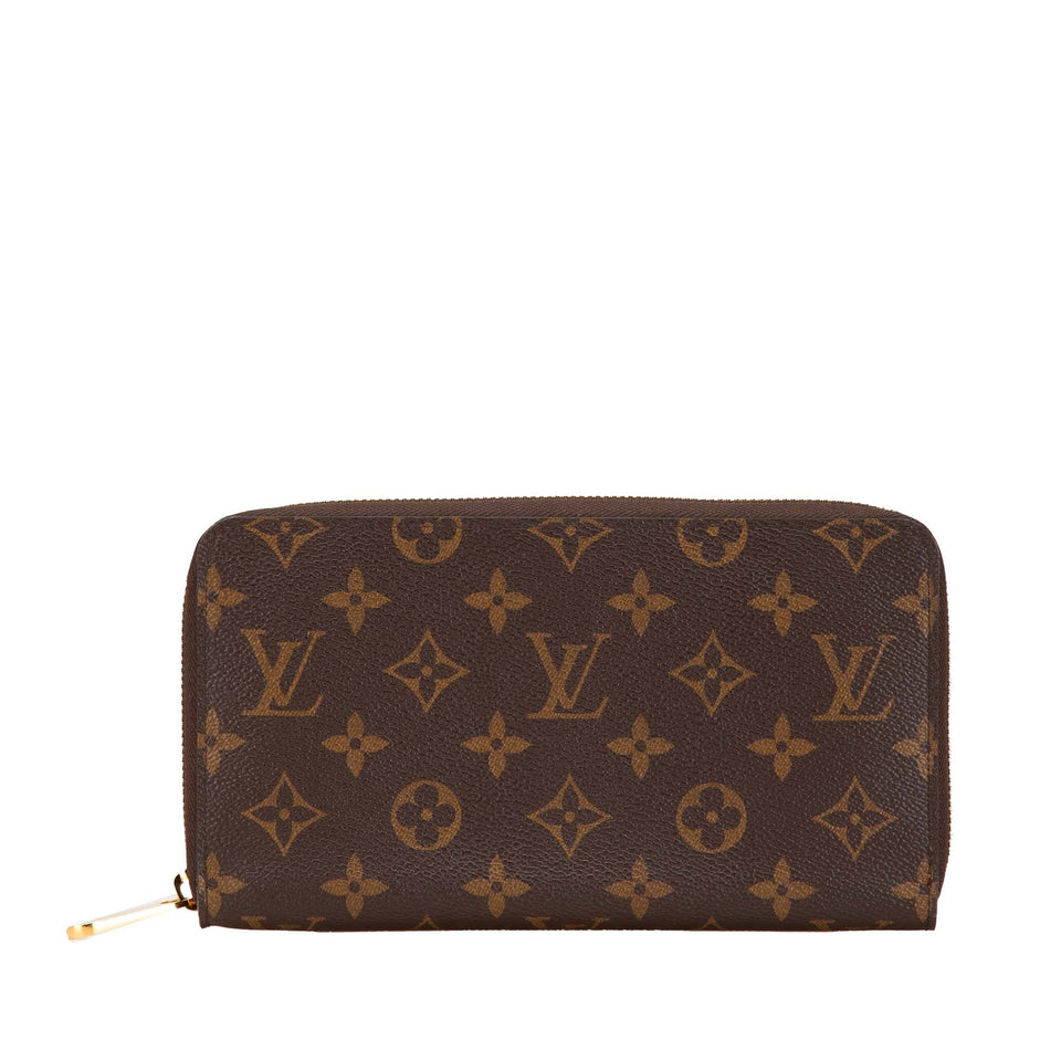 Brown Louis Vuitton Monogram Zippy Organizer Wallet