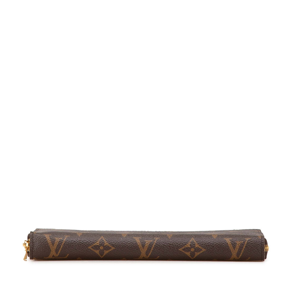 Brown Louis Vuitton Monogram Zippy Organizer Wallet