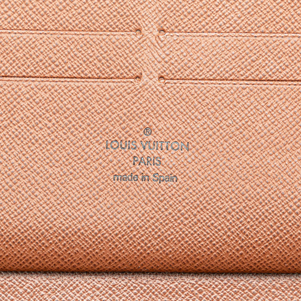 Brown Louis Vuitton Monogram Zippy Organizer Wallet