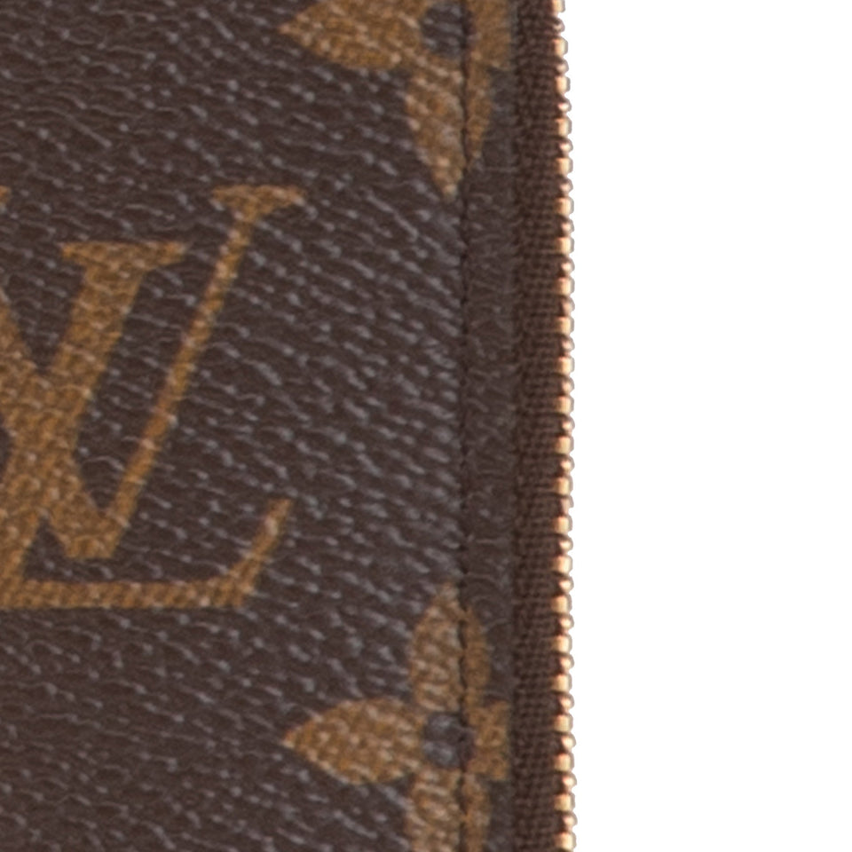 Brown Louis Vuitton Monogram Zippy Organizer Wallet