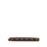 Brown Louis Vuitton Damier Ebene Clemence Wallet