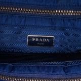 Blue Prada Tessuto Impuntu Tote Bag