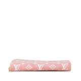 Pink Louis Vuitton Monogram Denim Jacquard Zippy Wallet