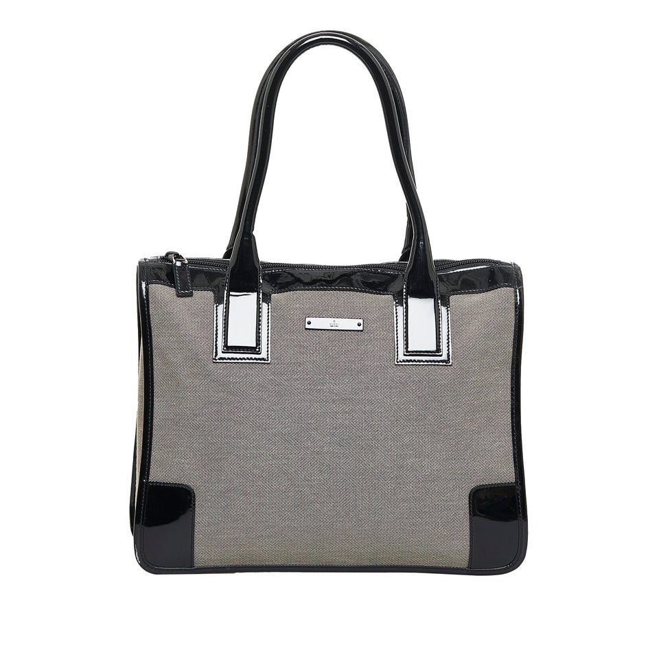 Gucci Handbag Grey Canvas