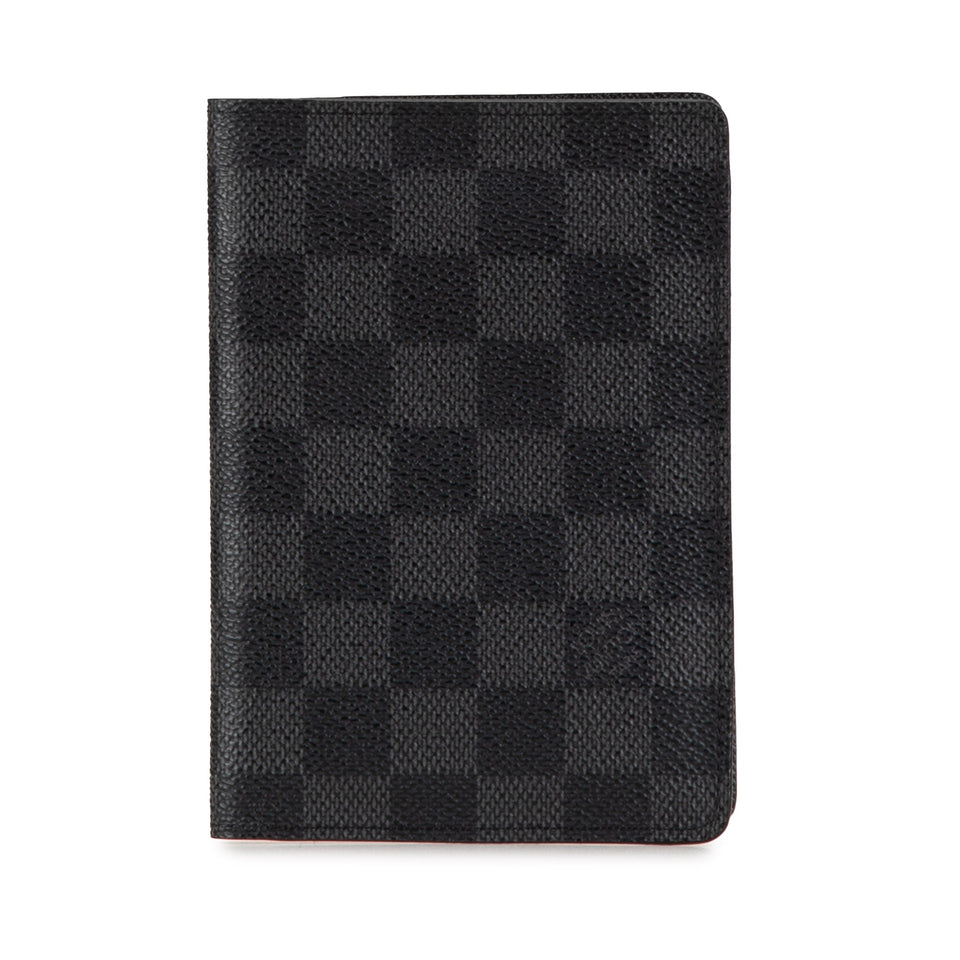 Black Louis Vuitton Damier Graphite Passport Cover