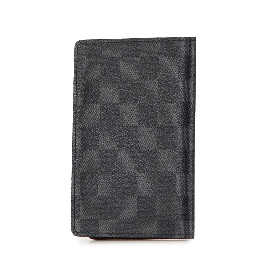 Black Louis Vuitton Damier Graphite Passport Cover