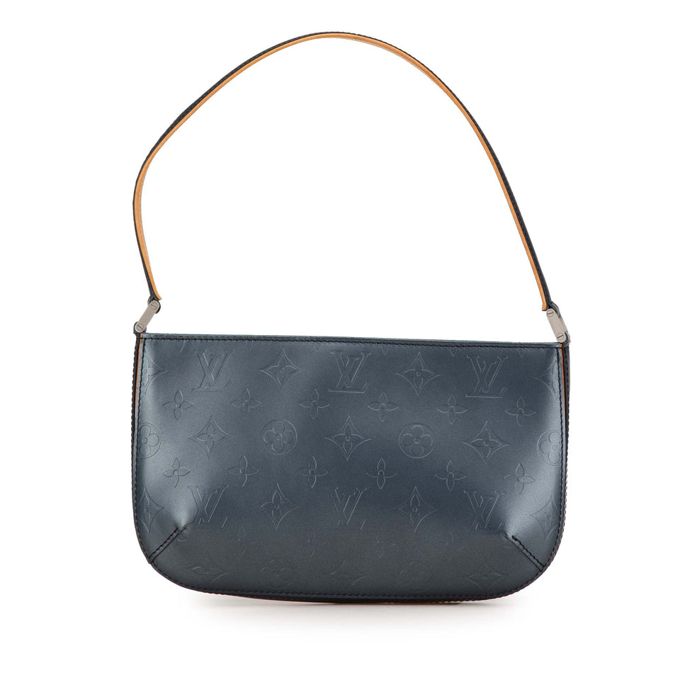 Blue Louis Vuitton Monogram Mat Fowler Shoulder Bag