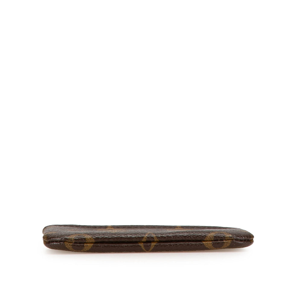 Brown Louis Vuitton Monogram Pochette Cles Coin Pouch