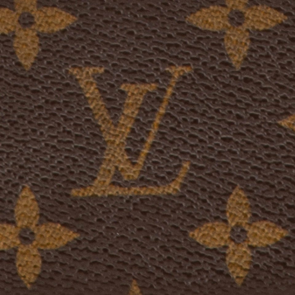Brown Louis Vuitton Monogram Pochette Cles Coin Pouch