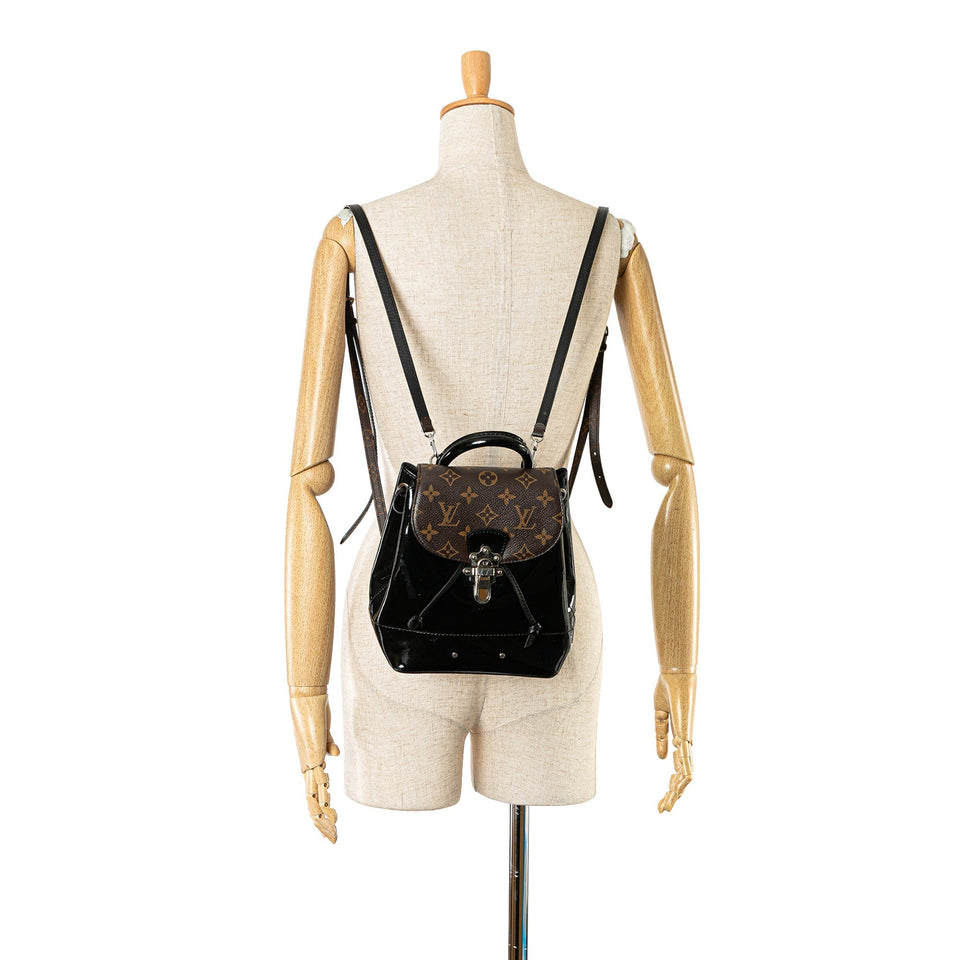 Black Louis Vuitton Monogram Vernis Hot Springs Backpack