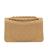 Chanel Classic Double Flap Small Beige Lambskin Gold