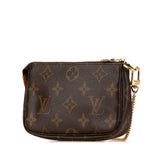 Brown Louis Vuitton Monogram Mini Pochette Accessoires Handbag