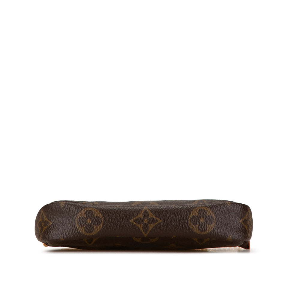 Brown Louis Vuitton Monogram Mini Pochette Accessoires Handbag