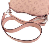 Pink Louis Vuitton Monogram Mahina Babylone BB Satchel