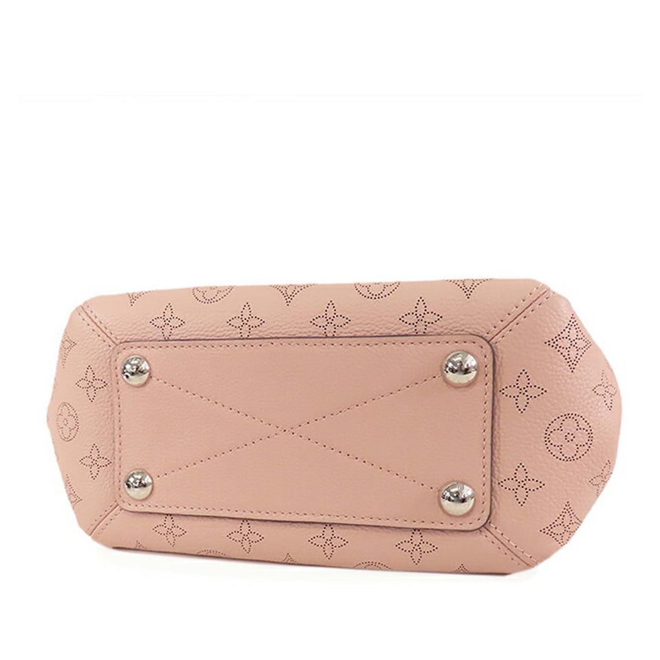 Pink Louis Vuitton Monogram Mahina Babylone BB Satchel